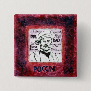 Puccini button / badge
