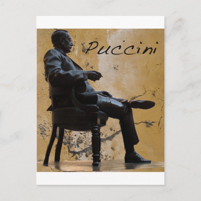 Puccini_Statue_Lucca Postcard (Front)