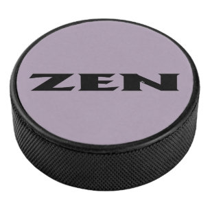 Puce de hockey gris-zen