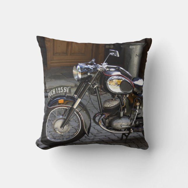 Puch 125 SV Throw Pillow (Front)