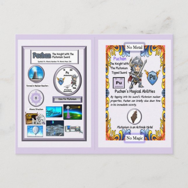 Puchan - Knight Plutonium Sword Postcard (Front)
