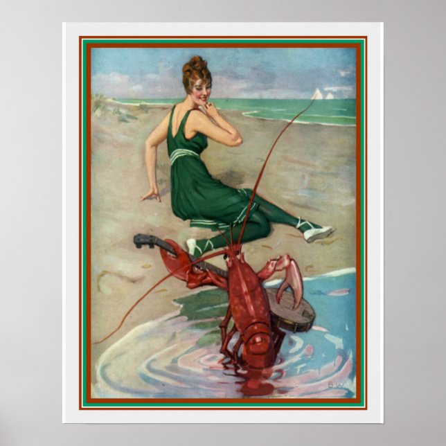 Puck 1914 "Lobster Serenade" 16 x 20 Poster (Front)