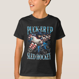 Puck-er Up Sled Hockey Women’s And Girls' Team Spo T-Shirt