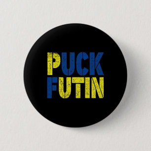 Puck Futin For This War - War On Ukraine - Support 2 Inch Round Button