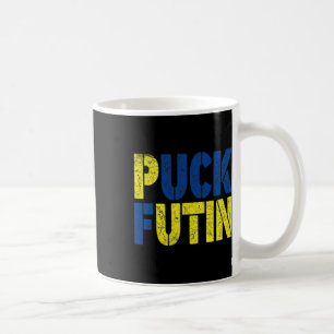 Puck Futin For This War - War On Ukraine - Support Coffee Mug
