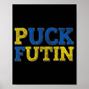 PUCK FUTIN I Stand With Ukraine  Poster