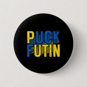 Puck Futin Meme I Stand With Ukraine Ukrainian Lov 2 Inch Round Button