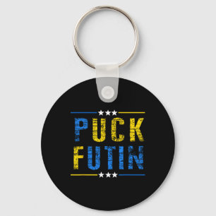 Puck Futin Meme I Stand With Ukraine Ukrainian Lov Keychain