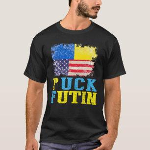 Puck Futin Meme I Stand With Ukraine Ukrainian Lov T-Shirt