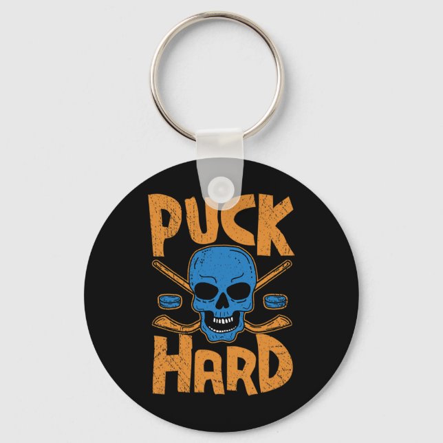 Puck Hard  Keychain (Front)
