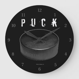 PUCK (Hockey) Large Clock