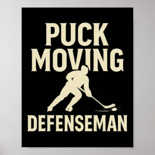 Puck Moving Defenceman Hockey Player Defense Poster