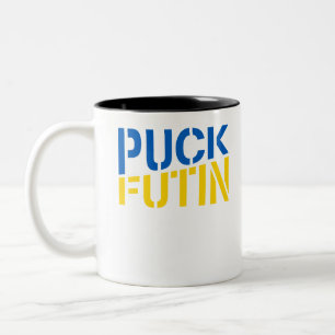 Puck putin Two-Tone coffee mug