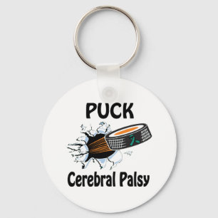 Puck The Causes Cerebral Palsy Keychain