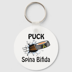 Puck The Causes Spina Bifida Keychain