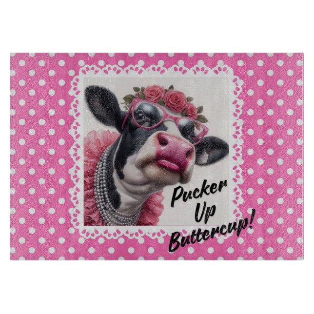 Pucker Up Buttercup ! Planche à découper (Devant)