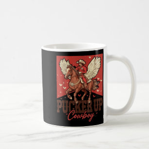 Pucker Up Cowboy Funny Western Valentines Coffee Mug