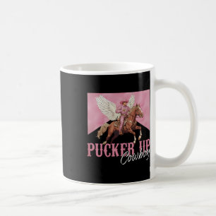 Pucker Up Cupid Cowboy Valentine Day Western Valen Coffee Mug