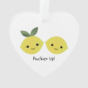 Pucker up Cute Kawaii Lemons