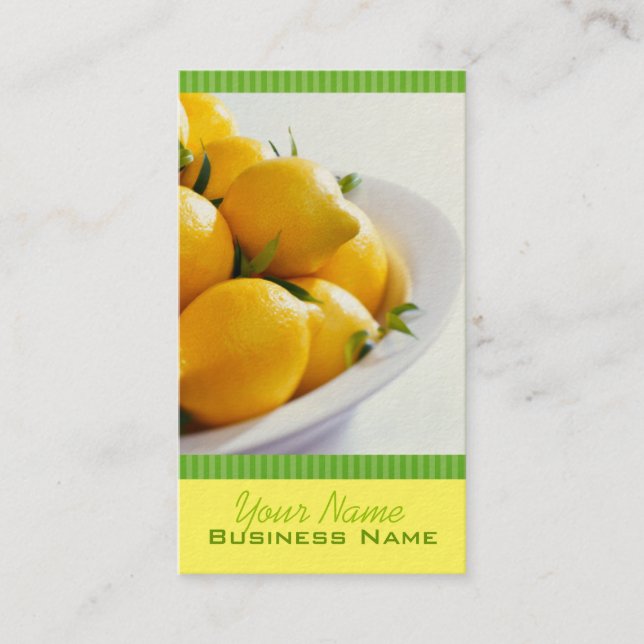 Pucker Up! Lemons Business Cards (Front)