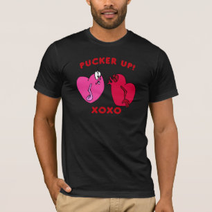 Pucker up Valentine Hearts Shirt