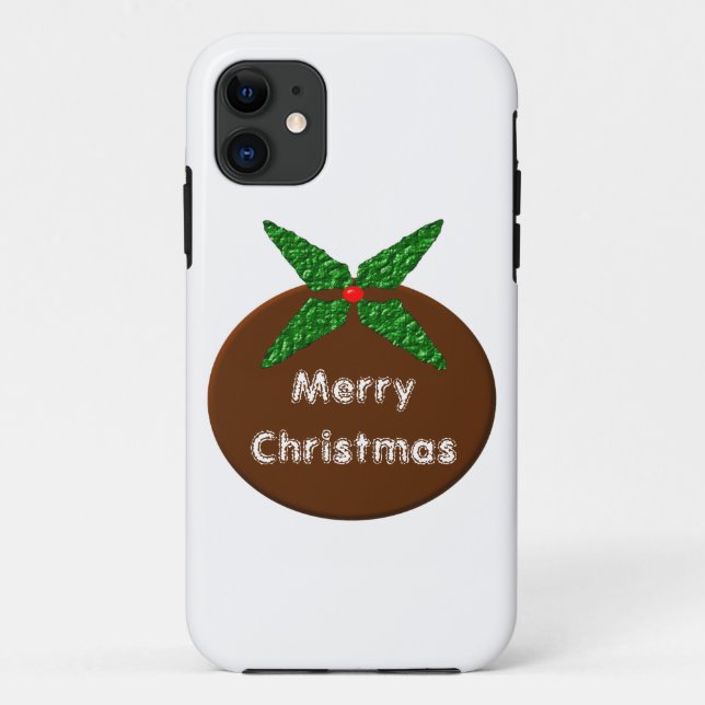 Pudding de Noël personnalisable iPhone 5 Coque (Dos)