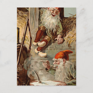 “Pudding In the Barn” by Jenny Nystrom Postcard