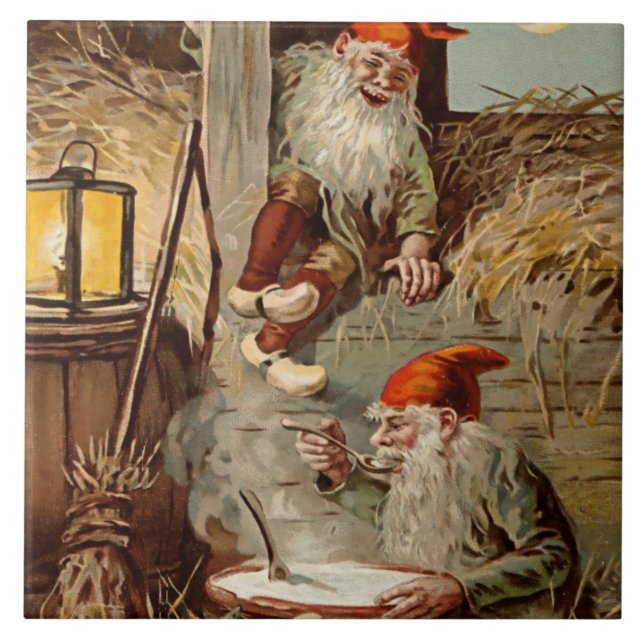 “Pudding In the Barn” by Jenny Nystrom Tile (Front)