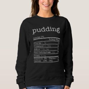 Pudding Nutrition Facts Thanksgiving Christmas Foo Sweatshirt