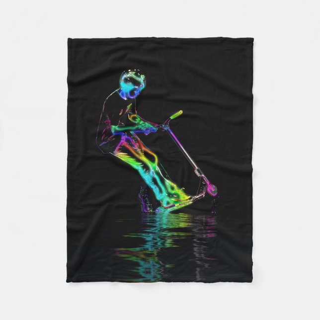 Puddle Jumping - Scooter Champ Fleece Blanket (Front)