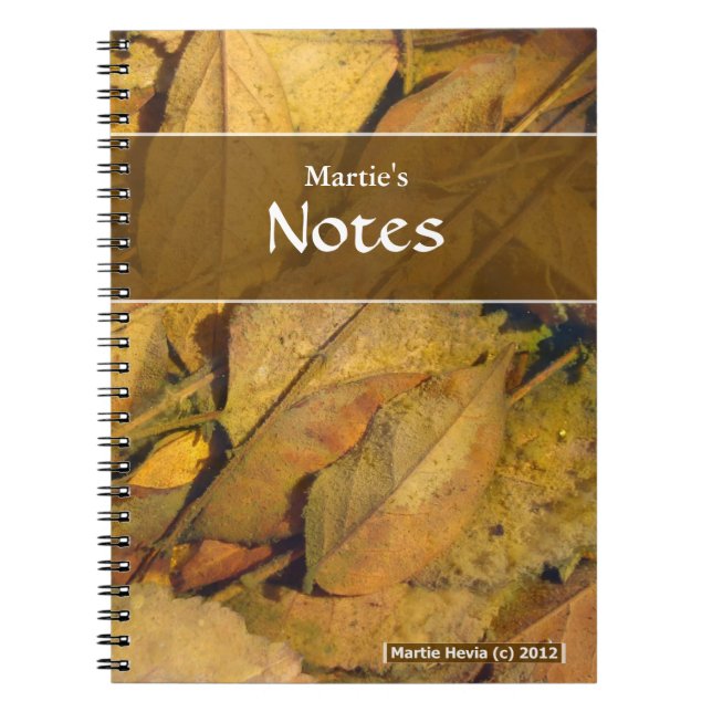 Puddle Leaves Notebook (Front)