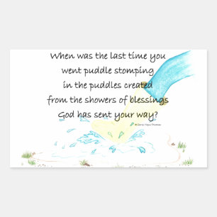 puddle stomping sticker