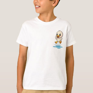 Puddles Jumping Duckling Kids T-Shirt
