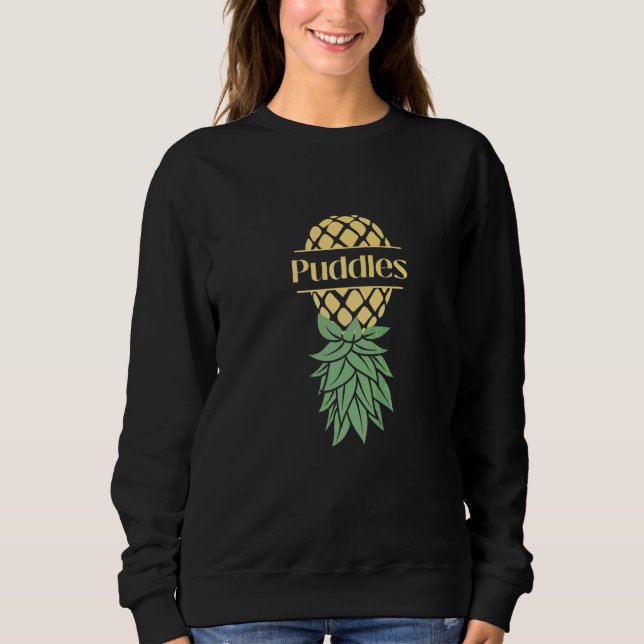 Puddles Upside Down Pineapple Swingers Sweatshirt (Front)