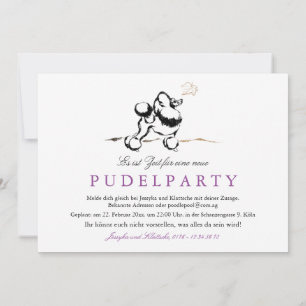 Pudelparty Invitation