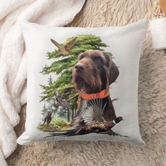 Pudelpointers Throw Pillow (Blanket)