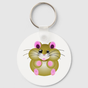 Pudgy Hamster Keychain