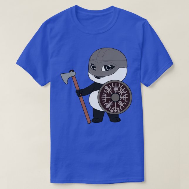 Pudgy Viking Panda T-Shirt (Design Front)