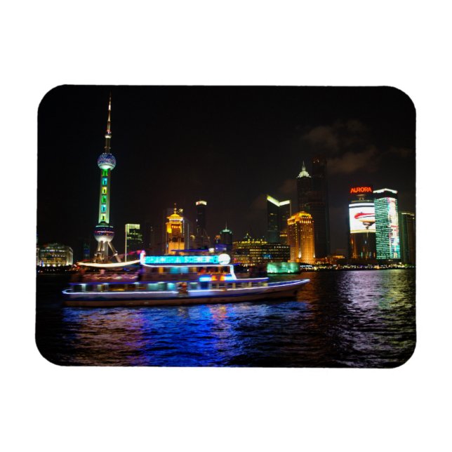 Pudong Night Skyline Magnet (Horizontal)