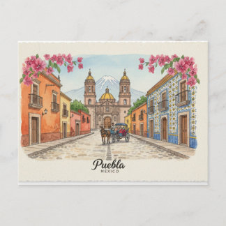 Puebla Mexico, Carte postale
