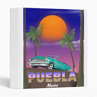 Puebla Mexico, holiday poster Binder