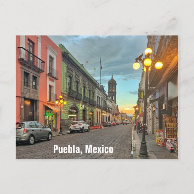 Puebla, Mexico Postcard (Front)