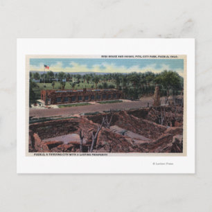 Pueblo, Colorado - Bird House & Animal Postcard