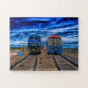 Pueblo Colorado Trains and Locomotives Jigsaw Puzzle