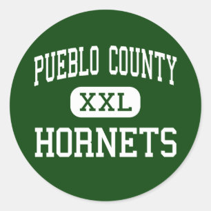Pueblo County - Hornets - High - Pueblo Colorado Classic Round Sticker