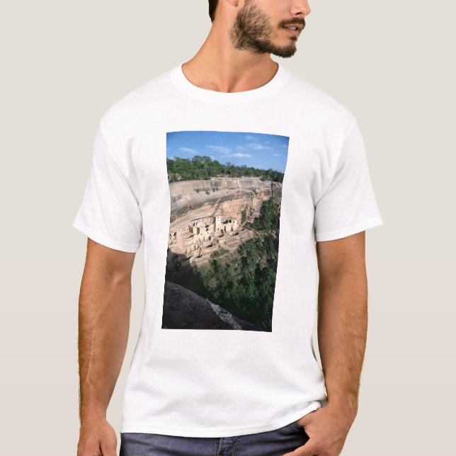 Pueblo Indian cliff dwellings T-Shirt (Front)