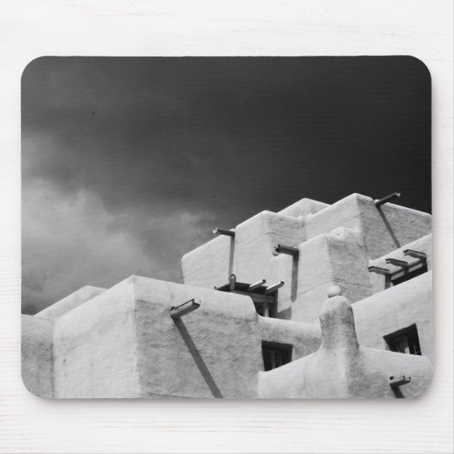 Pueblo style adobe Inn at Loretto, Santa Fe, New 2 Mouse Pad (Front)