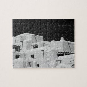 Pueblo style adobe Inn at Loretto, Santa Fe, New Jigsaw Puzzle