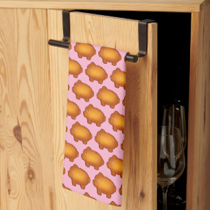 Puerquito De Piloncillo Pan Dulce Kitchen Towel