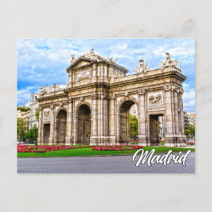 Puerta de Alcala, Madrid, Spain Postcard
